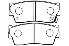 Колодки тормозные, комплект, передние для NISSAN TIIDA Наклонная задняя часть (C12) 1.6 2012-, код двигателя HR16DE, V см3 1598, кВт 85, л.с. 116, бензин, SUZUKI 5581080J51